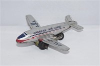 American Air Lines AAL-7 Tin Model Plane 4"