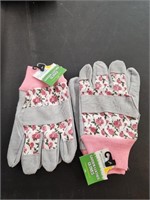 (2) Garden Leather Gloves- Floral