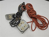 Lot of 2 Extension Cords See PIcs