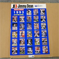 1993 Jimmy Dean Baseball Poster