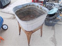 Square Wash Tub on Stand