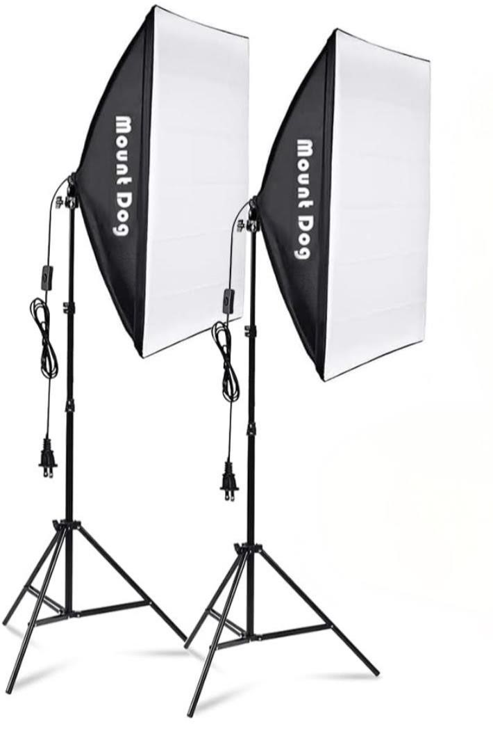 ($69) MOUNTDOG Softbox Lighting Kit,20"X28"