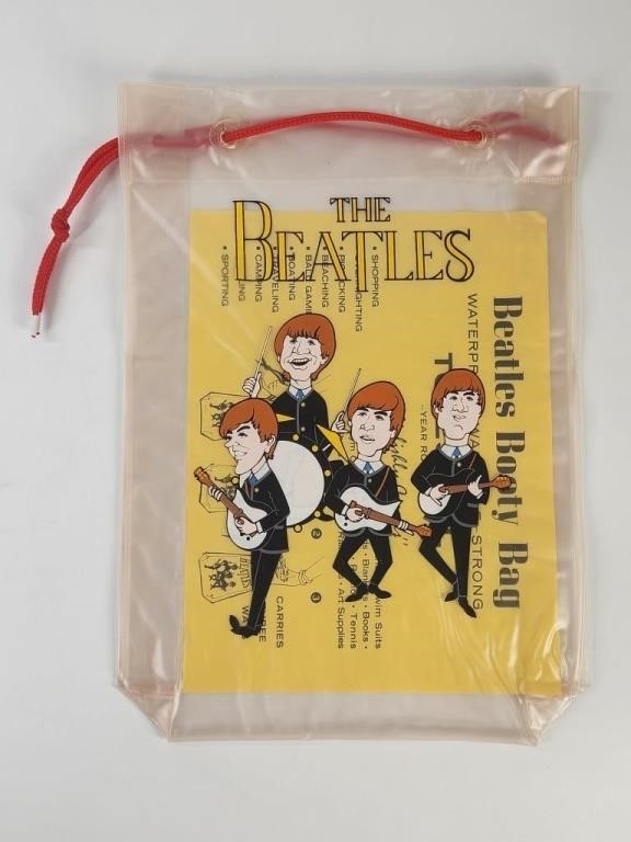 VINTAGE THE BEATLES BOOTY BAG BLACK OUTFITS