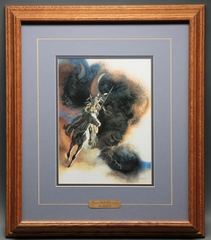 "Runs With Thunder" by Bev Doolittle Framed Litho