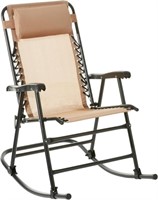 AMAZON BASICS OUTDOOR PATIO FOLDING ROCKING CHAIR