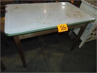 Metal Top Table