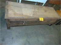 Vintage/Antique Wood 2 Drawer Table