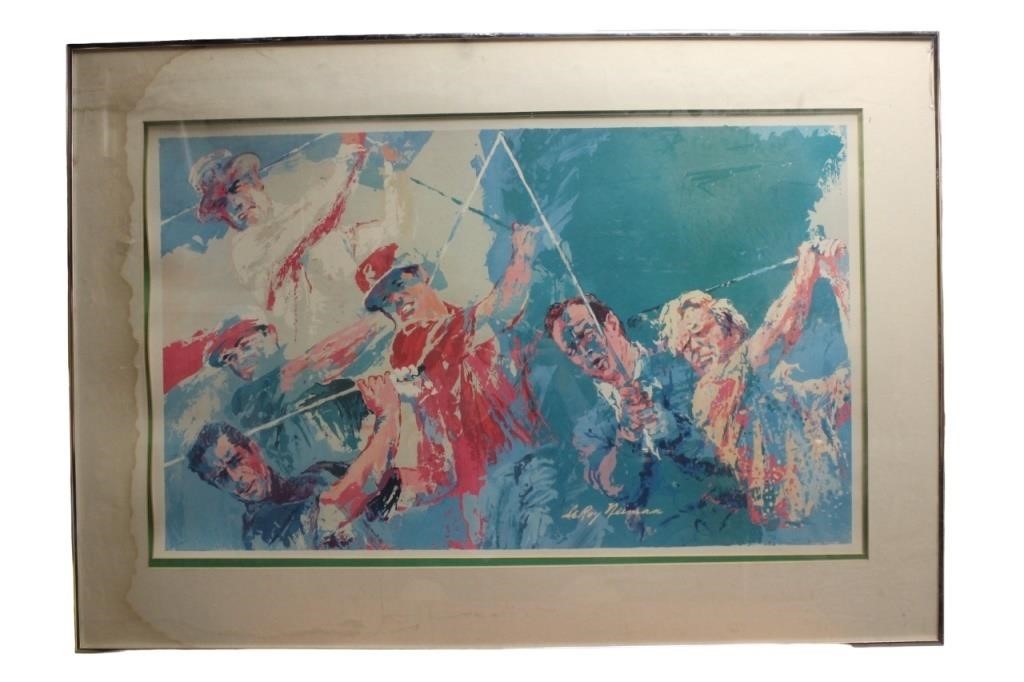 LeRoy Neiman Serigraph,GOLF CHAMPIONS