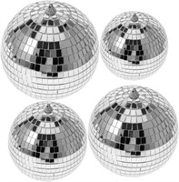 ibasenice 4pcs Hanging Disco Balls Disco Mirror Ba