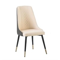 2 PU LEATHER DINING CHAIRS