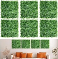 Aboofx Artificial Grass Wall Panels, 6 Pack