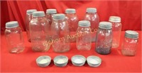 Vintage Jars w/ Lids: 11 pc lot