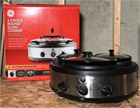 GE 3-crock round slow cooker model no. 103734