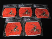 (5) Cleveland Browns Face Mask Lot