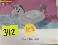 sunsqud inflatable giant unicorn 7ft Long