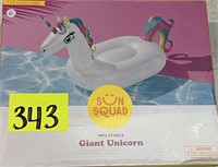 sunsqud inflatable giant unicorn 7ft Long