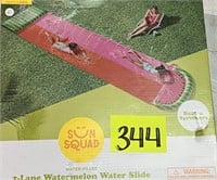 sunsqud 2-lane watermelon water slide 18ft Long