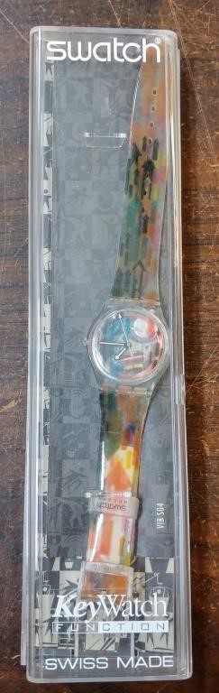 SWISS MADE SWATCH WATCH W/ CASE - APPEARS NEW