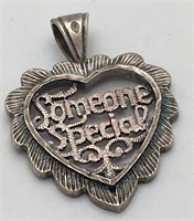 Sterling Silver Someone Special Heart Pendant