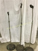 3 Microphone Stands
