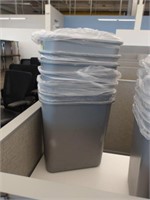 Plastic Waste Baskets 1' 3" Tall Qty 7