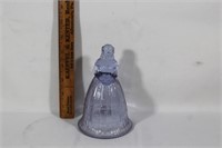 Lilac Imperial Blue Glass Bell