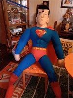 Large Stuffed SUPERMAN! Approx 5 foot tall.