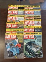 (12) 1963 Hot Rod Magazines