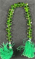 Chrome Diopside Bead Strands Faceted Green Beads