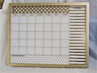 Glass Dry Erase Calendar Board