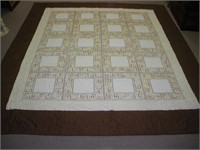Cross Stitch Quilt  86x103 inches