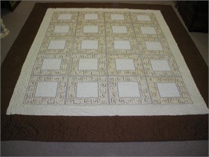 Cross Stitch Quilt  86x103 inches