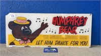 1960'S HUMPHREY BEAR PERSPEX SIGN