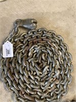 15', 2" HD CHAIN WITH GRAB HOOK ON 1 END ONLY