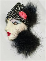 Vintage Signed Han Shin Fur Co.Ltd Women Head