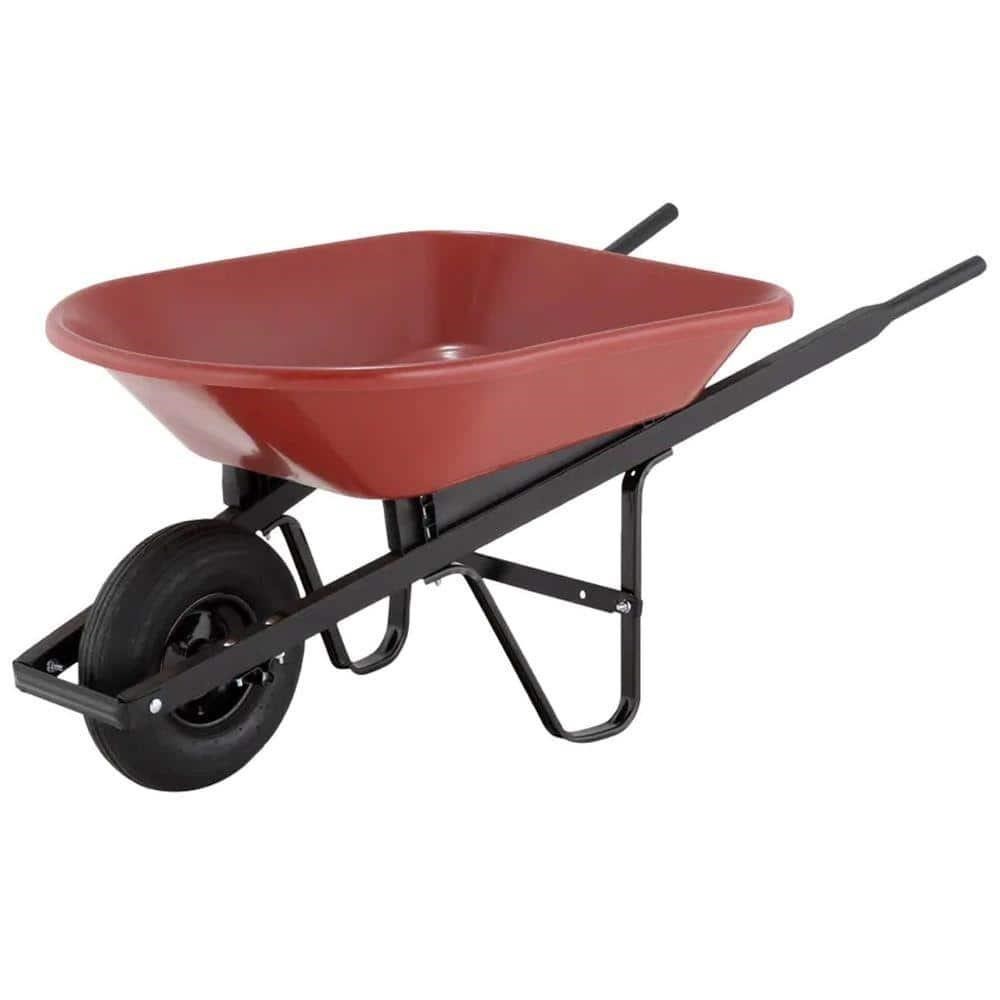 AMES 4 Cu. Ft. Poly Wheelbarrow.