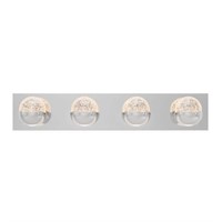 Oracle 27 in. 4 Light Chrome Modern Integrated LED