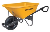 6 Cu. Ft. Poly Wheelbarrow with Total Control Hand