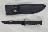 7.5" Drop Point serrated combat survival knife