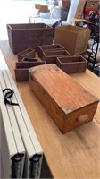 Group of Wood Boxes