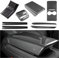 Tesla Model 3/Y Carbon Fiber Trim Set (9 pcs)