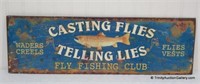 Fly Fishing Club - Fishing Camp Sign