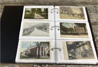 Photo album w/ postcards - some Elmira, Athens,