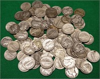 (100) Unsearched Silver Mercury Dimes