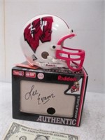 Autographed Lee Evans Wisconsin Badgers Mini