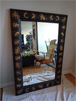 Asian Inspired Framed Mirror