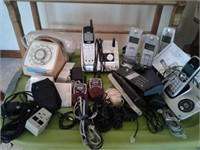 Telephones and walkie-talkie set