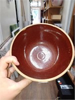 Vtg. Brown Batter Bowl