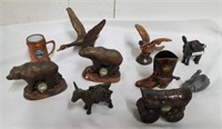 Vintage brass brass and copper figures