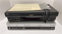 JVC VHS player, DVD/VHS combo player